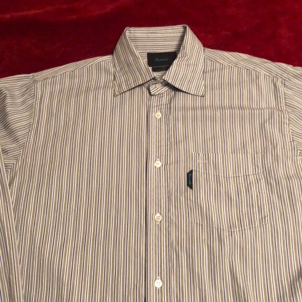 Faconnable Men’s Dress Shirt Large Tall